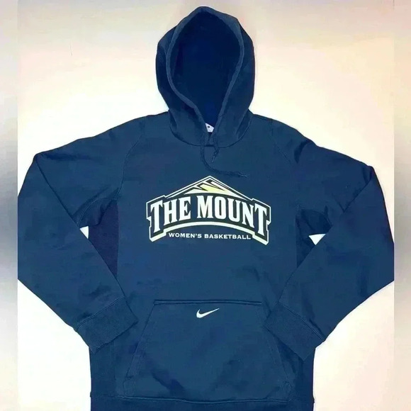 Nike The Mount Womens Basketball Navy Hoodie size Small - Picture 1 of 6